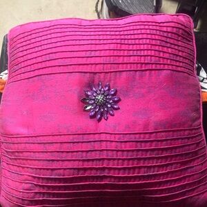 Pink and purple pillow